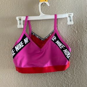 Pink and white Nike sport bras 15/each